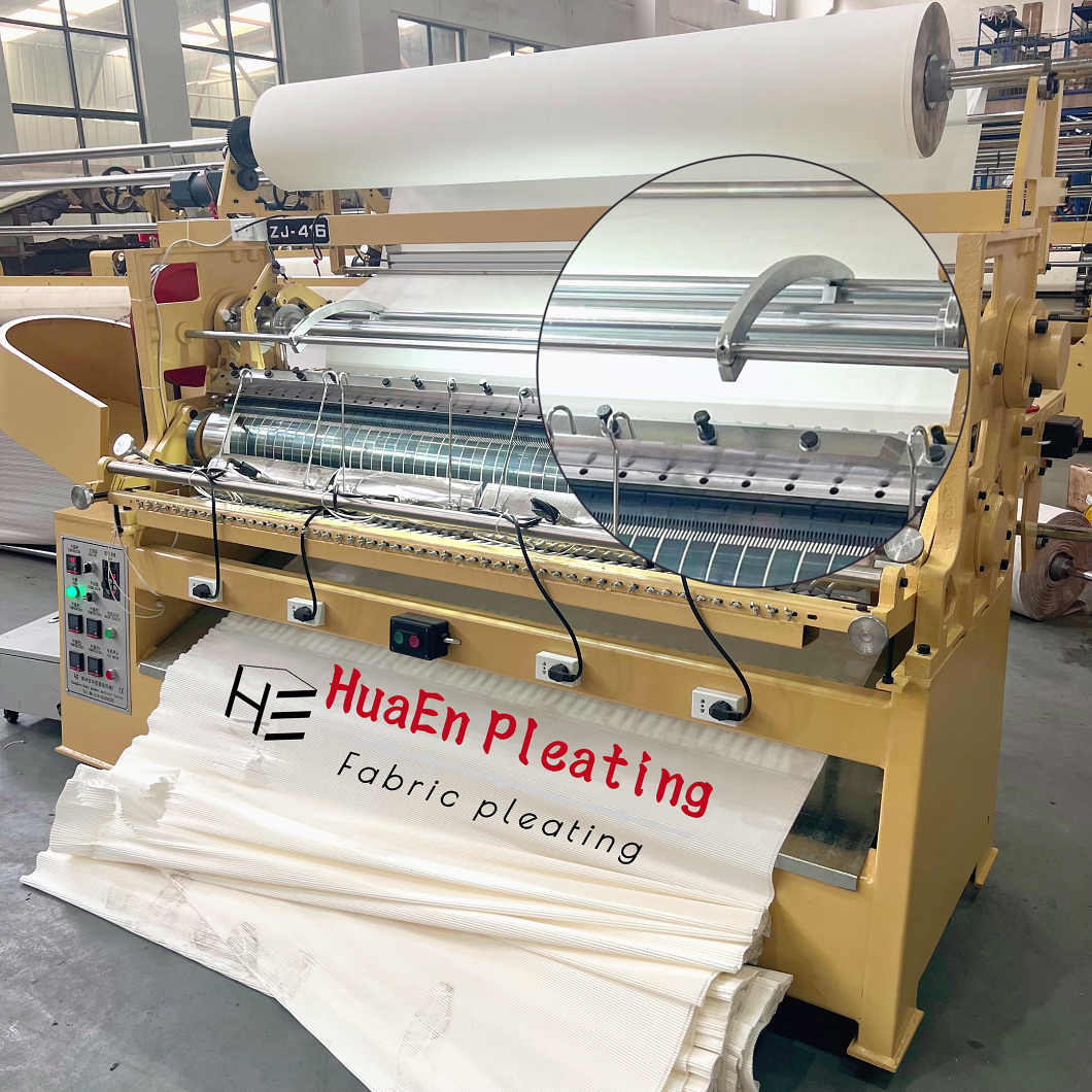 Manufacturer HuaEn ZJ-416 textile nonwoven fabric tiny comb scarf muffler dress garment pleated fabrics machine