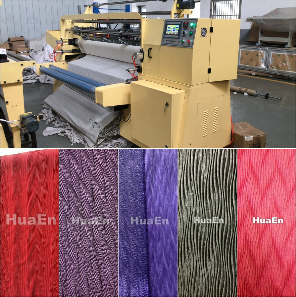 HuaEn Pleating ZJ-316D hijabs,abayas,scarfs,kaftans,stoles,makhanas, shawl, mufflers fabric pleating machine price