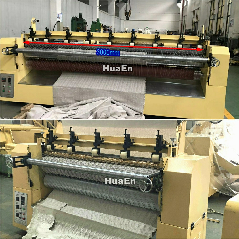 Manufacturer HuaEn Pleating ZJ-816 RUFFLES pleating machine for fabric Hijab abaya scarf kaftan stole makhana shawl muffler