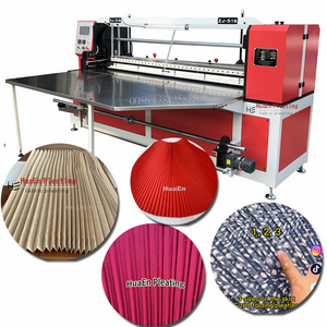 Real Manufacturer HuaEn Pleating ZJ-516 cloth apparel garment textile fabric sunray skirt dress pleating machine