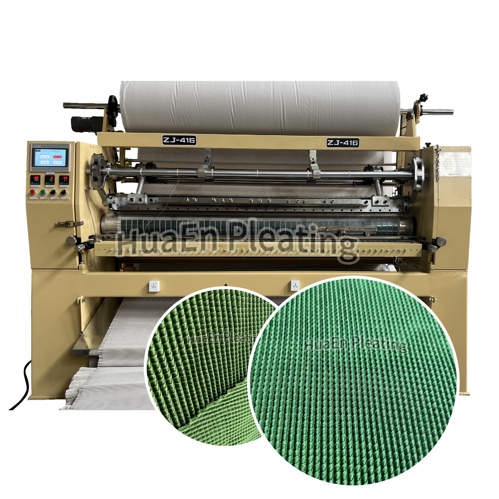 Changzhou HuaEn Factory ZJ-416 Crystal skirt pleating machine for hijabs abayas scarfs kaftans stoles makhanas shawl mufflers