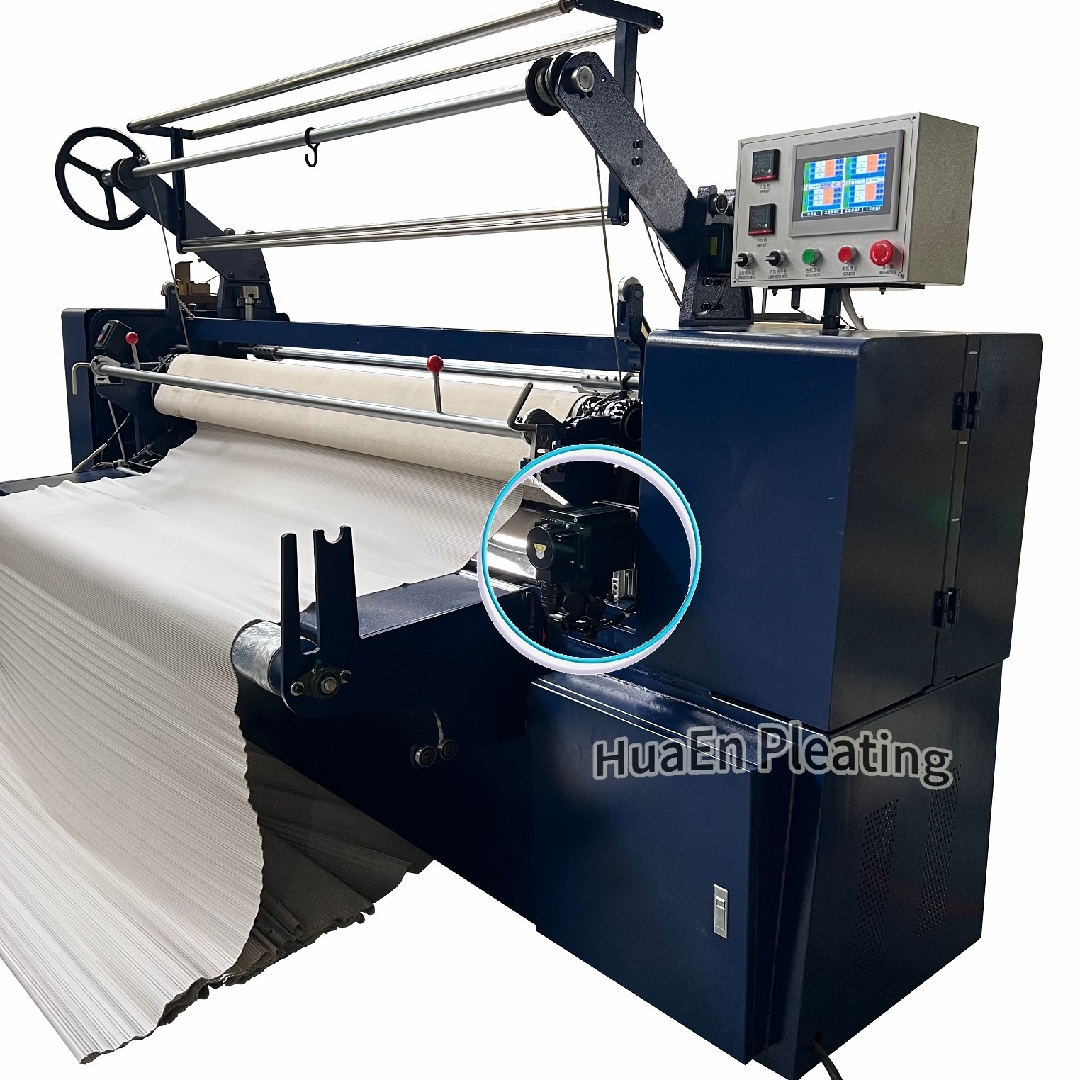 HuaEn Pleating Hijabs,abayas,scarfs,kaftans,stoles,makhanas, shawl ZJ-217C Knife Folding clothes pleating machine