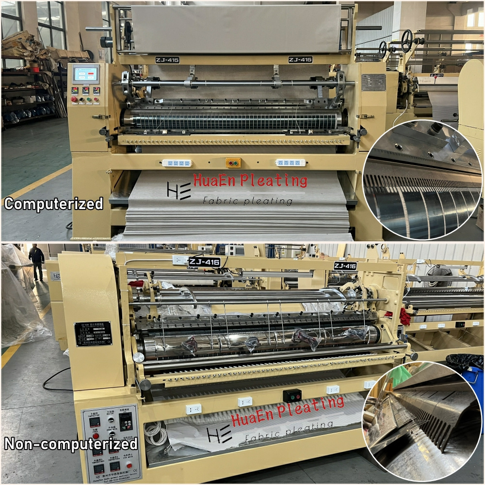 Changzhou HuaEn garment machinery factory ZJ-416 fabric textile toothpick crystal 2mm pleat making machine