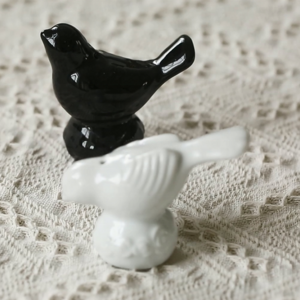 Wholesale wedding favors personalized bird shaped porcelain salt and pepper shaker