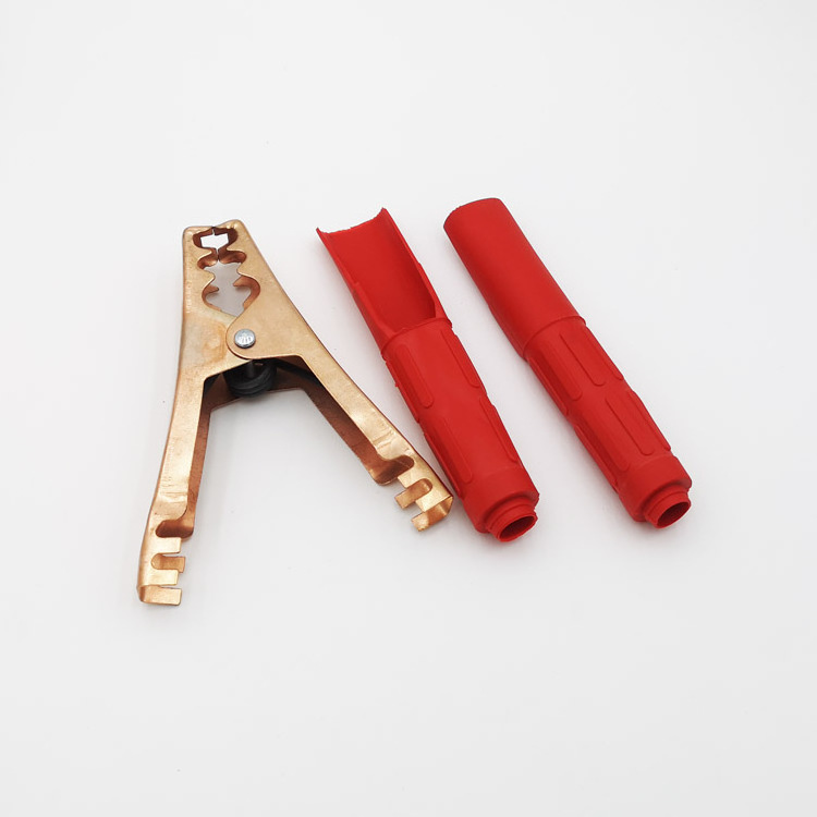 Alligator Clip Electrical Crocodile Clips For Charging Battery Charger Plate With Red Copper Thickened Tube