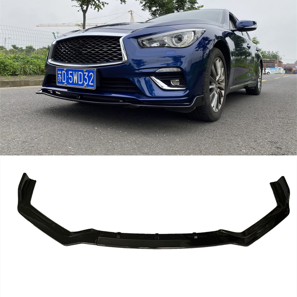 New Arrived Auto Car Accessories  Body Kit For Infiniti Q50 With Front Bumper Lip Side Skirt Rear Bumper Lip Top Wing  Spoiler