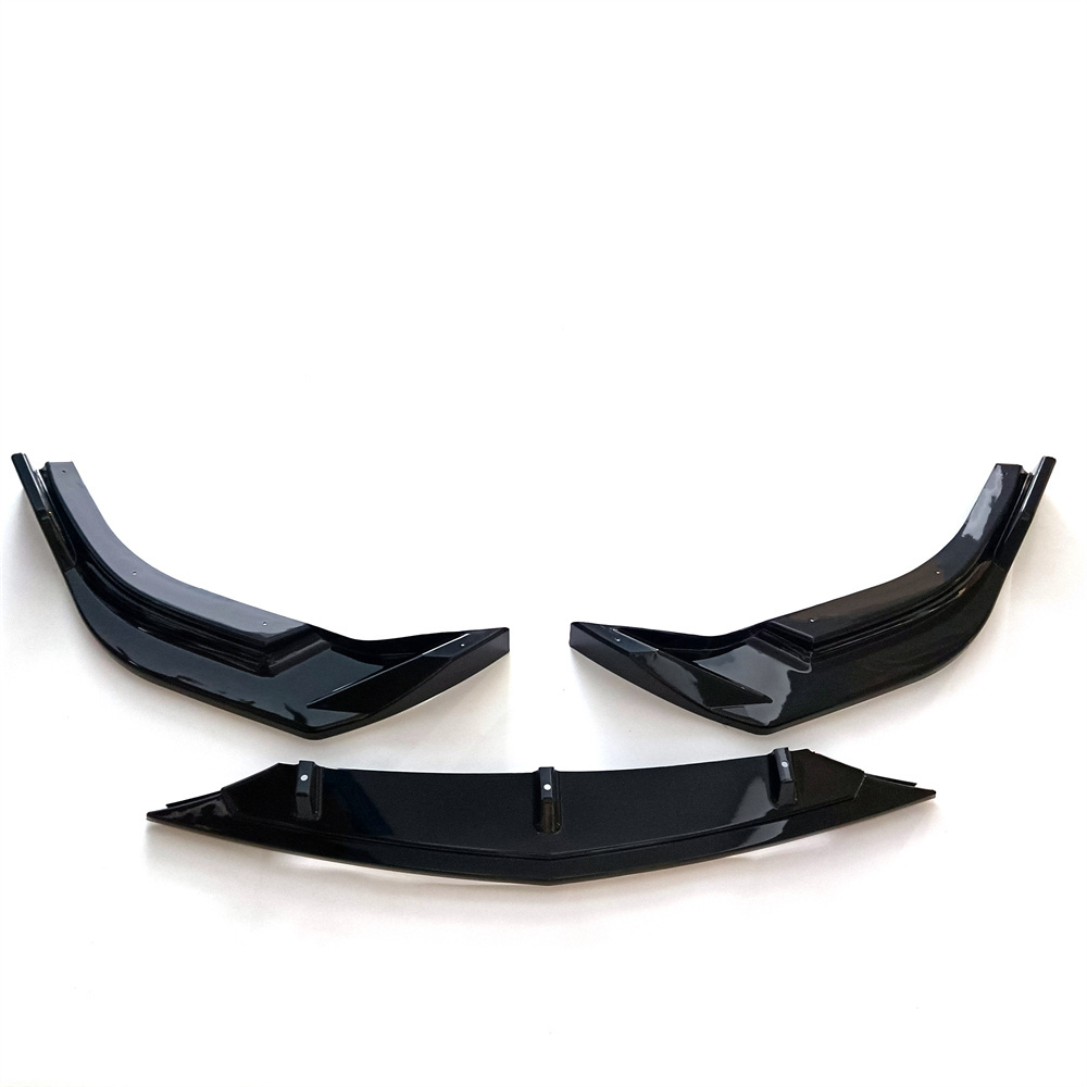 For Chevrolet Malibu  Car Front Bumper Lip 3 pcs Black Splitter Diffuser Lip Body Kit Spoiler Bumpers