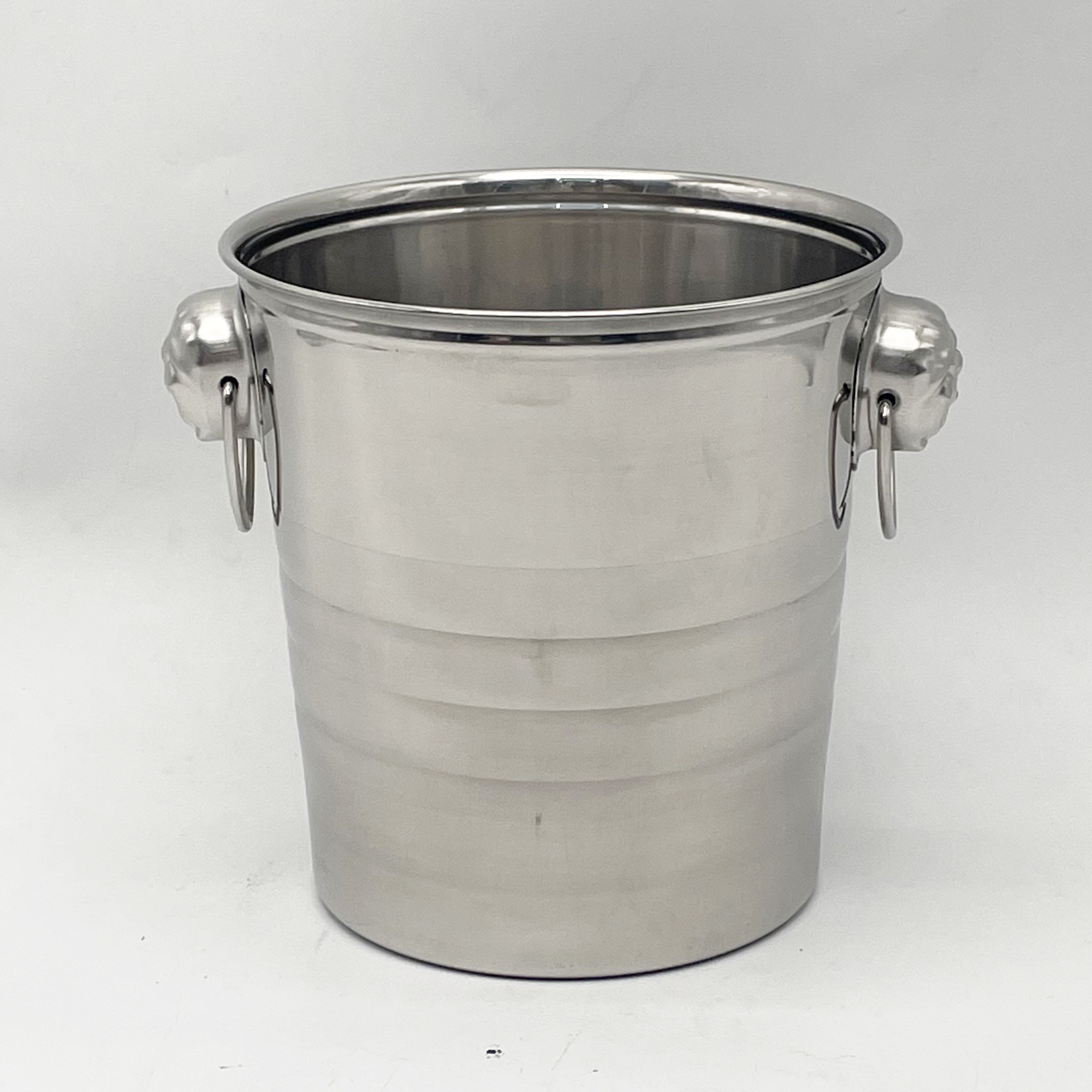 FTS champagne bucket metal wine silver manufacturer bar stainless steel tub beer custom maker ice bucket