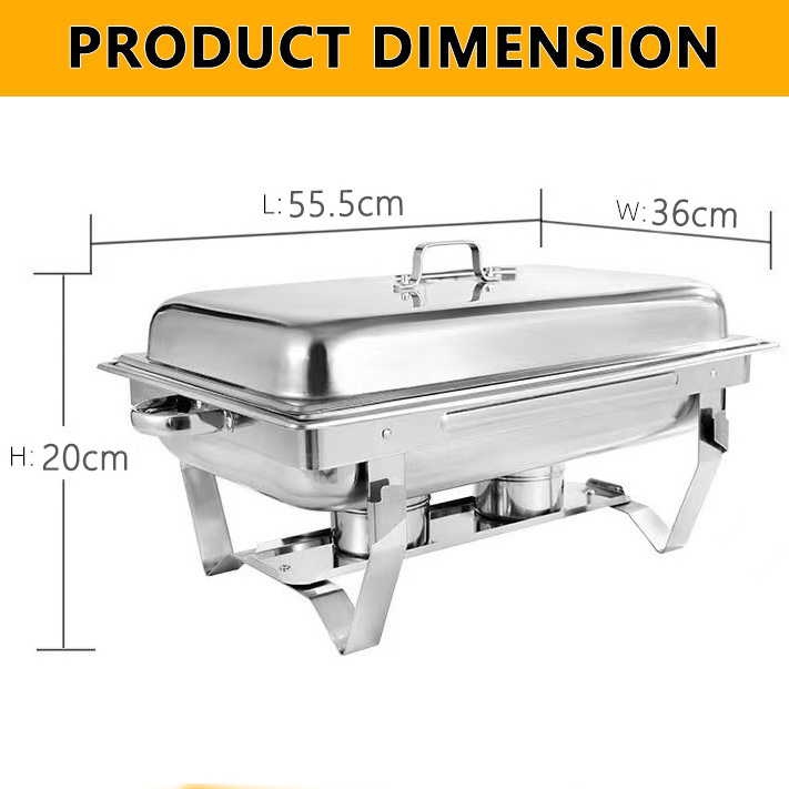 food warmer dispenser using thermal chafing chafer dish buffet set for catering high quality chafing dish