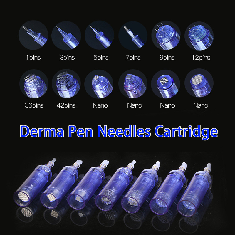 Classic Derma Pen Needle Tips Blue Auto micro needle cartridge A1 Dr. Pen