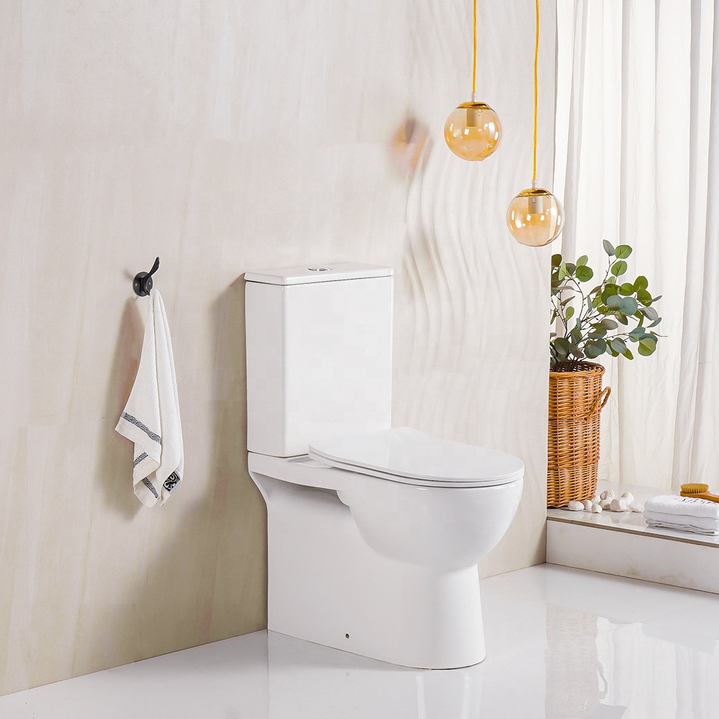 HY- 6016 Hot Selling Popular Back To Wall Toilet CE Standard Sanitary Ware Inodoro High End Two Piece Toilet