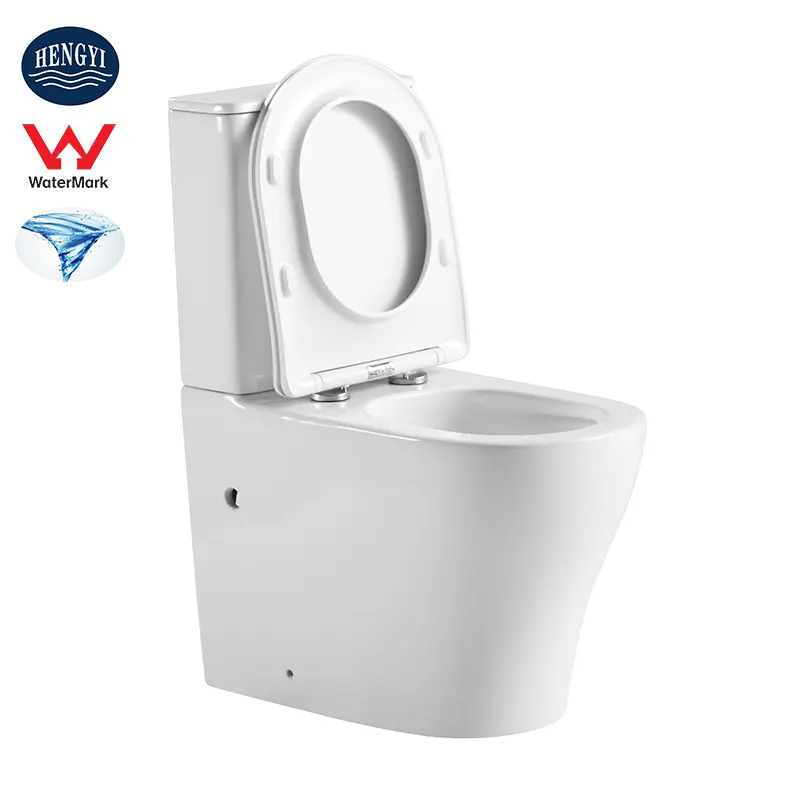 HY-6092A Factory Wholesale Two Piece Newest Tornado Flush Toilet Height Back To Wall Bathroom Sanitary Single Hole Power Cyclone