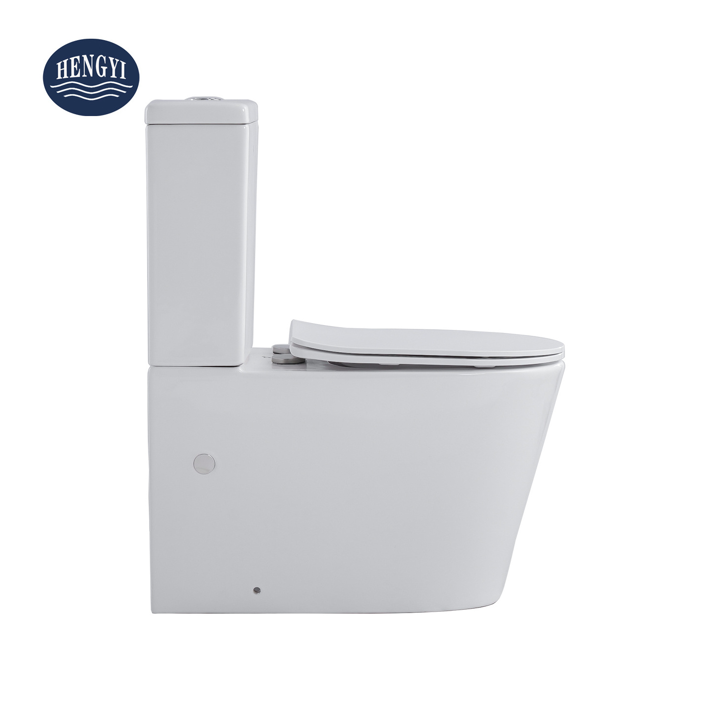 HY-6002 Wholesale Factory WATERMARK Certification Toilet Suites Back To Wall Nano Glaze Ceramic P-trap WC toilet bowl