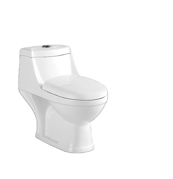 Middle East Cheap one piece toilet bowl China Washdown  250mm S-trap Toilets