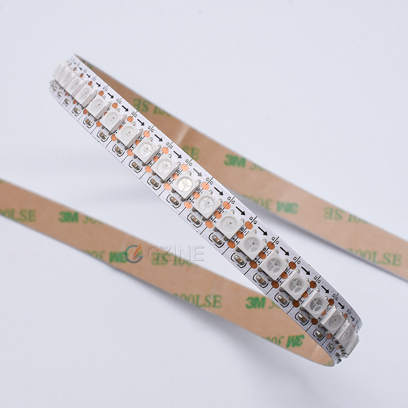 High Brightness ip65 addressable rgb led strip type 12v 5v smd 5050 sk6812 ws2812b ws2812 144led tira ws2812 led strip