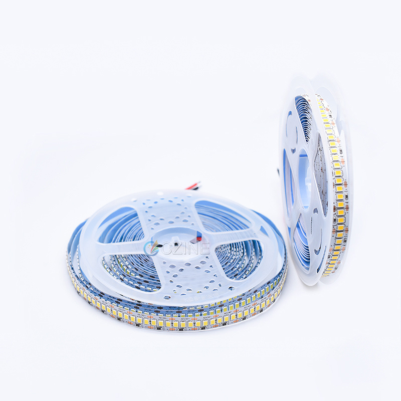 2835 led strip light 24v double color led strip  white&warm 240 LED bi- color 2835 led strip