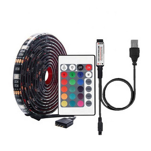 App Control Lights Flexible Led Lamp Tape Ribbon Rgb Tv Desktop Screen Backlight  Usb 5050 5v Rgb Led Strip