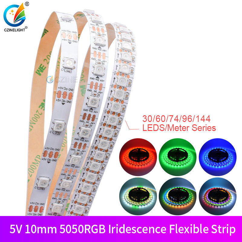 High Brightness ip65 addressable rgb led strip type 12v 5v smd 5050 sk6812 ws2812b ws2812 144led tira ws2812 led strip