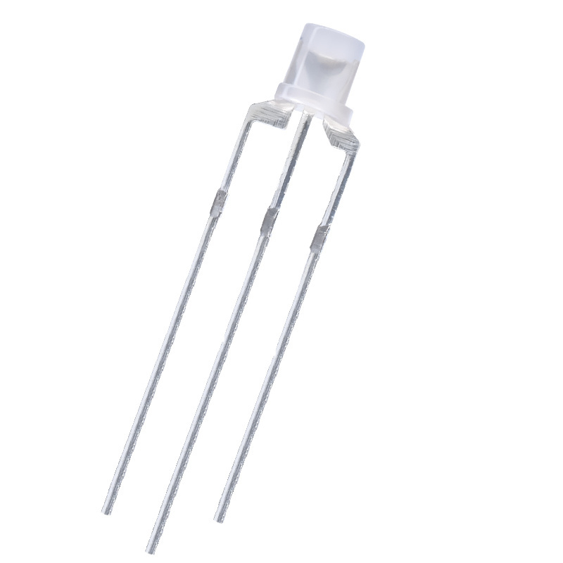 Czinelight led diode 3mm flat yellow green & red common anode/cathode F3 bi-color led diode