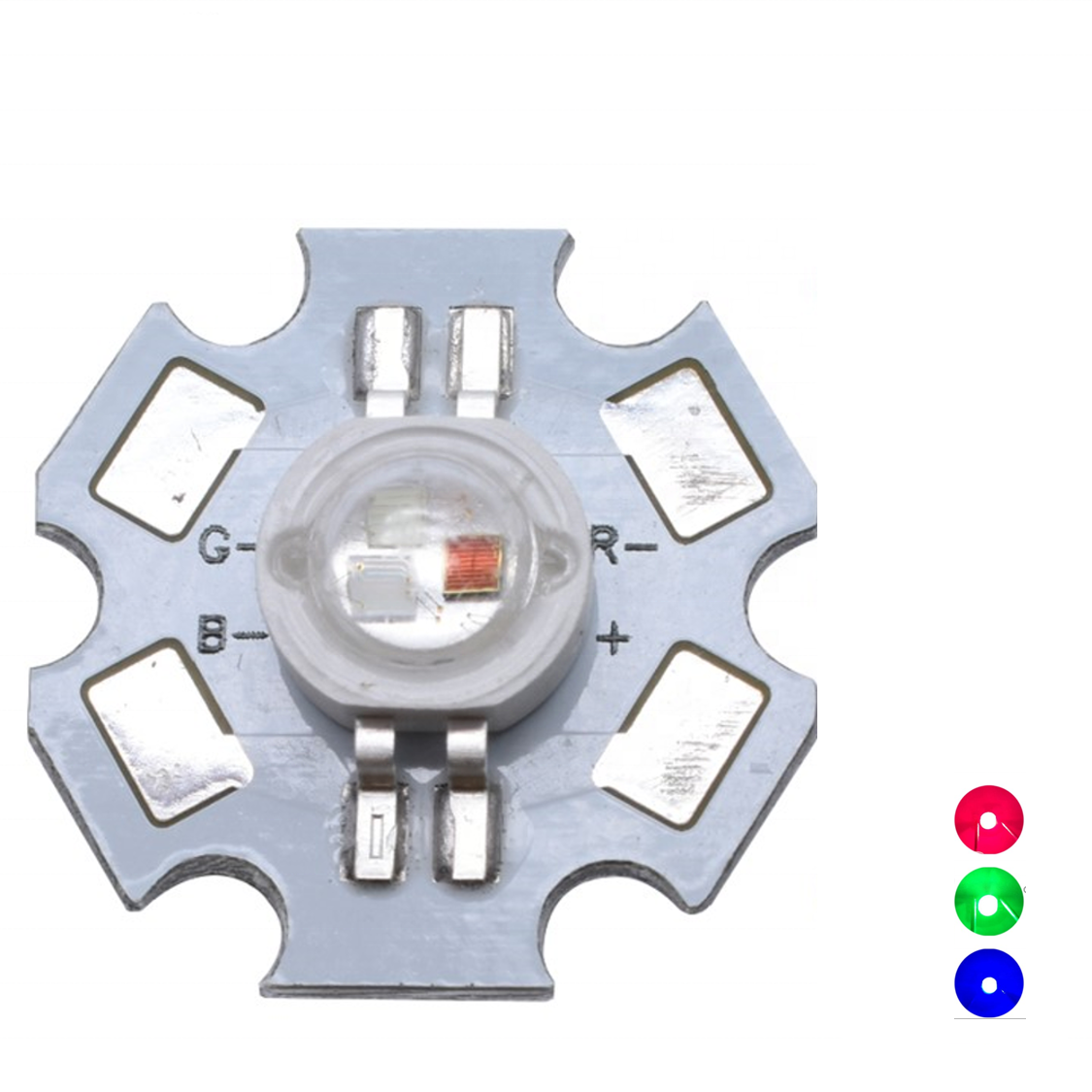 High Power 9W Led Chip RGB with Solder Pcb 4 Pins Red Green Blue Super Bright Czine Light -40 - 60 20 - 40 Ce,rohs 3-year 30-90