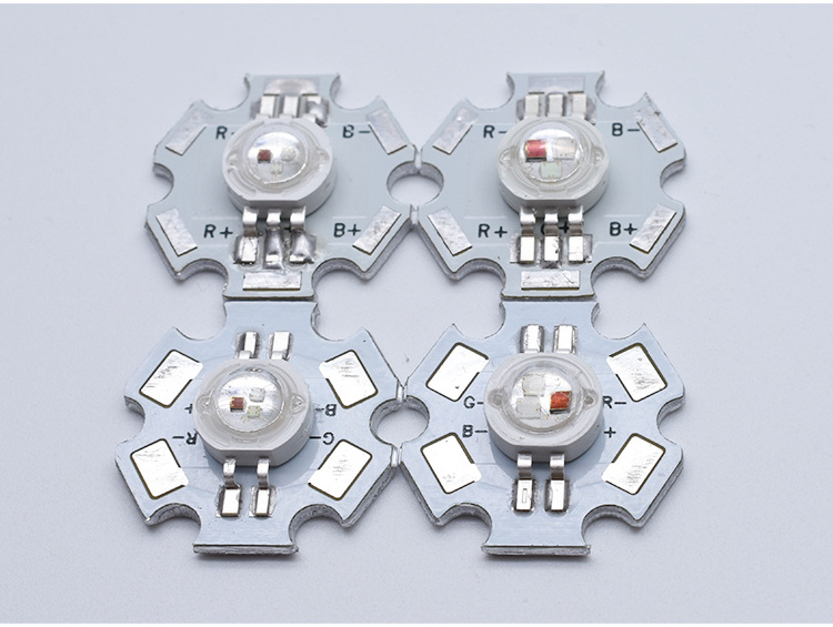 High Power 9W Led Chip RGB with Solder Pcb 4 Pins Red Green Blue Super Bright Czine Light -40 - 60 20 - 40 Ce,rohs 3-year 30-90