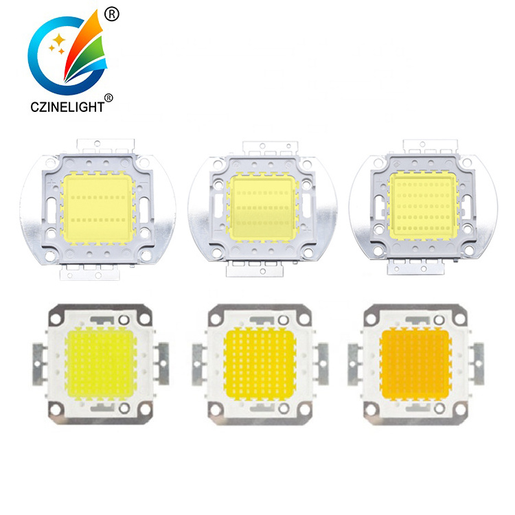 Czinelight Manufacturer Cob Led Chip 10w 20w 30w 50w 100w Watt 12v 30-34v High Power Led Chip Rgb White Red Blue Customized