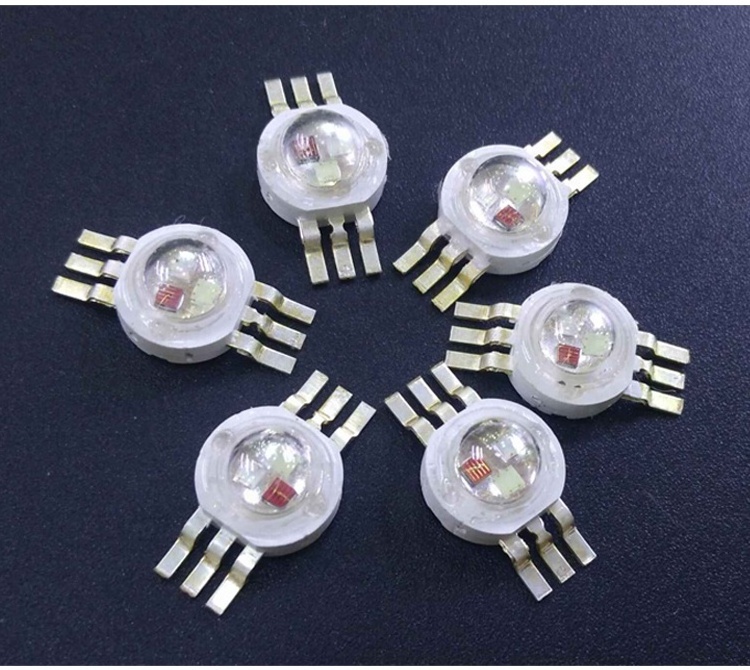 Epistar chips 6 pins Red Green Blue High power 3w RGB LED 45mil 30mil