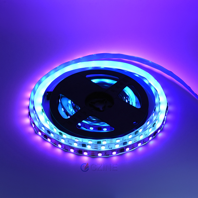 Programmable Ip20 Ip65 Water Proof Built-in Ic Pixel Addressable Full Color Ws2811 Ws2812b 5050 5v 12v Rgb Led Strip Light Smart