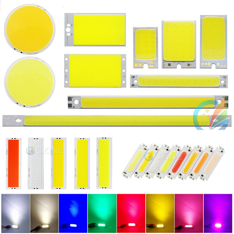 Customized Cob Led Chip Bar Panel LAMP Red Blue White  Outdoor Dc 3v 5v 12v 24v HIGH POWER COB 3W 12W 50W 100W 200W Led