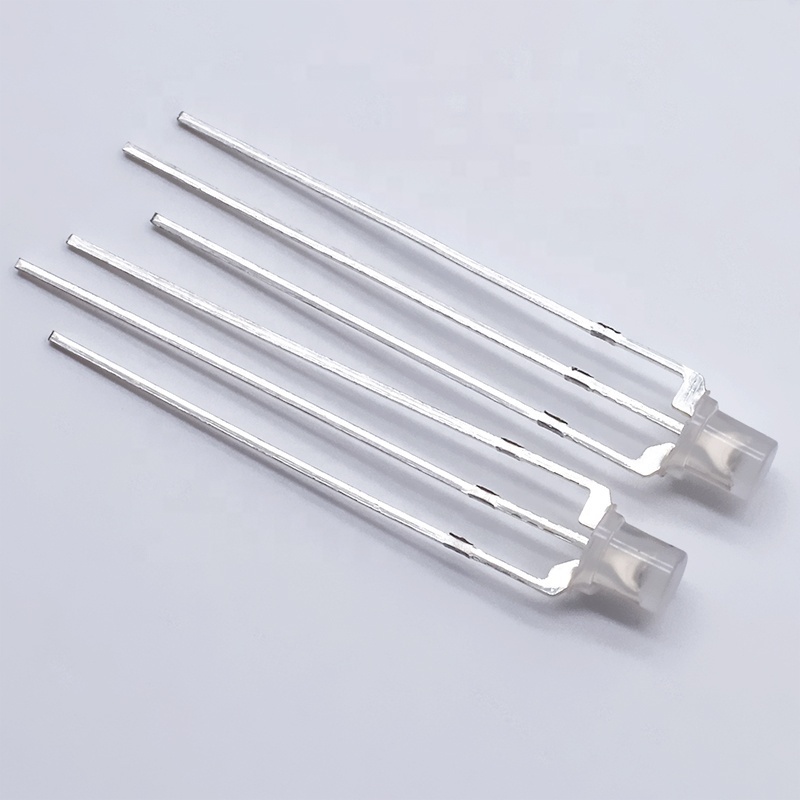 Czinelight F3 Flat Milky Lens 3mm Bicolor Red & Blue Common Cathode Common Anode Highlight Long Pins Led Diode