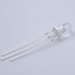 Czinelight Manufacturer Wholesale F5 Clear Lens 5mm Red Blue Bicolor Led Common Anode Cathode Led Emitting Diode