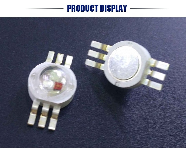 Epistar chips 6 pins Red Green Blue High power 3w RGB LED 45mil 30mil