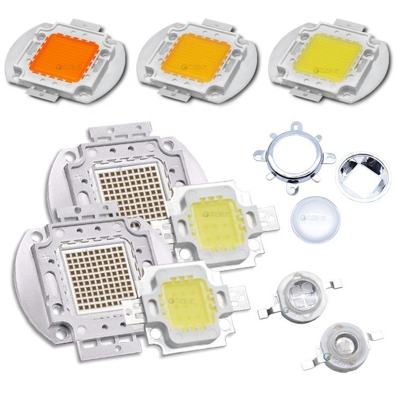 Czinelight Manufacturer Cob Led Chip 10w 20w 30w 50w 100w Watt 12v 30-34v High Power Led Chip Rgb White Red Blue Customized