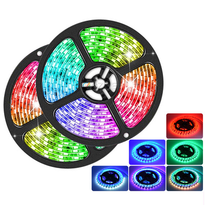 Programmable Ip20 Ip65 Water Proof Built-in Ic Pixel Addressable Full Color Ws2811 Ws2812b 5050 5v 12v Rgb Led Strip Light Smart