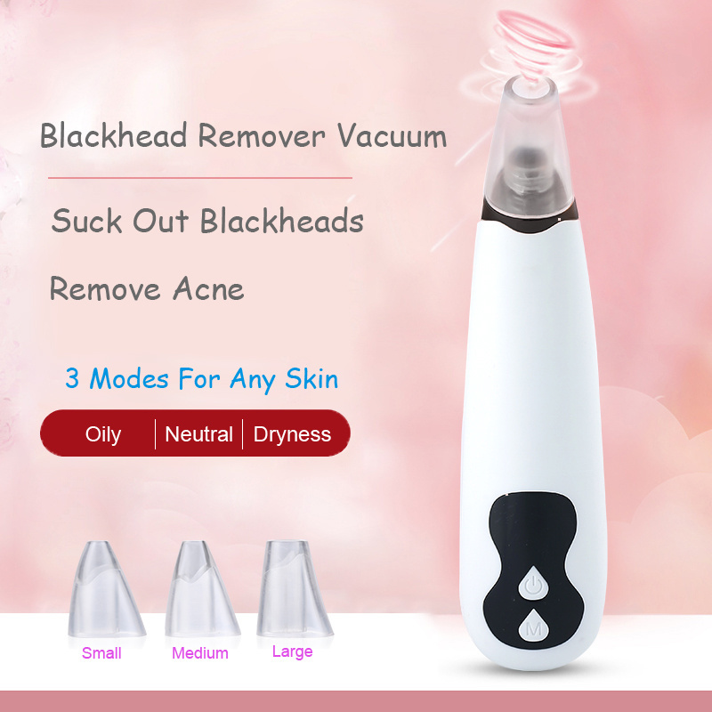 Mini portable electric facial blackhed vacuum remover pore cleansing blackhead removal machine