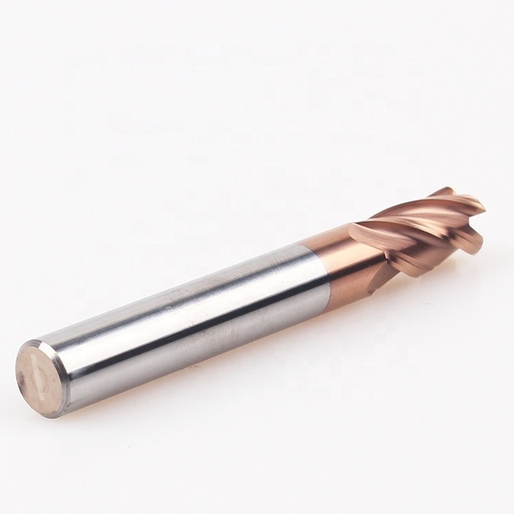 High Quality Carbide Square Endmills With TiN Coating