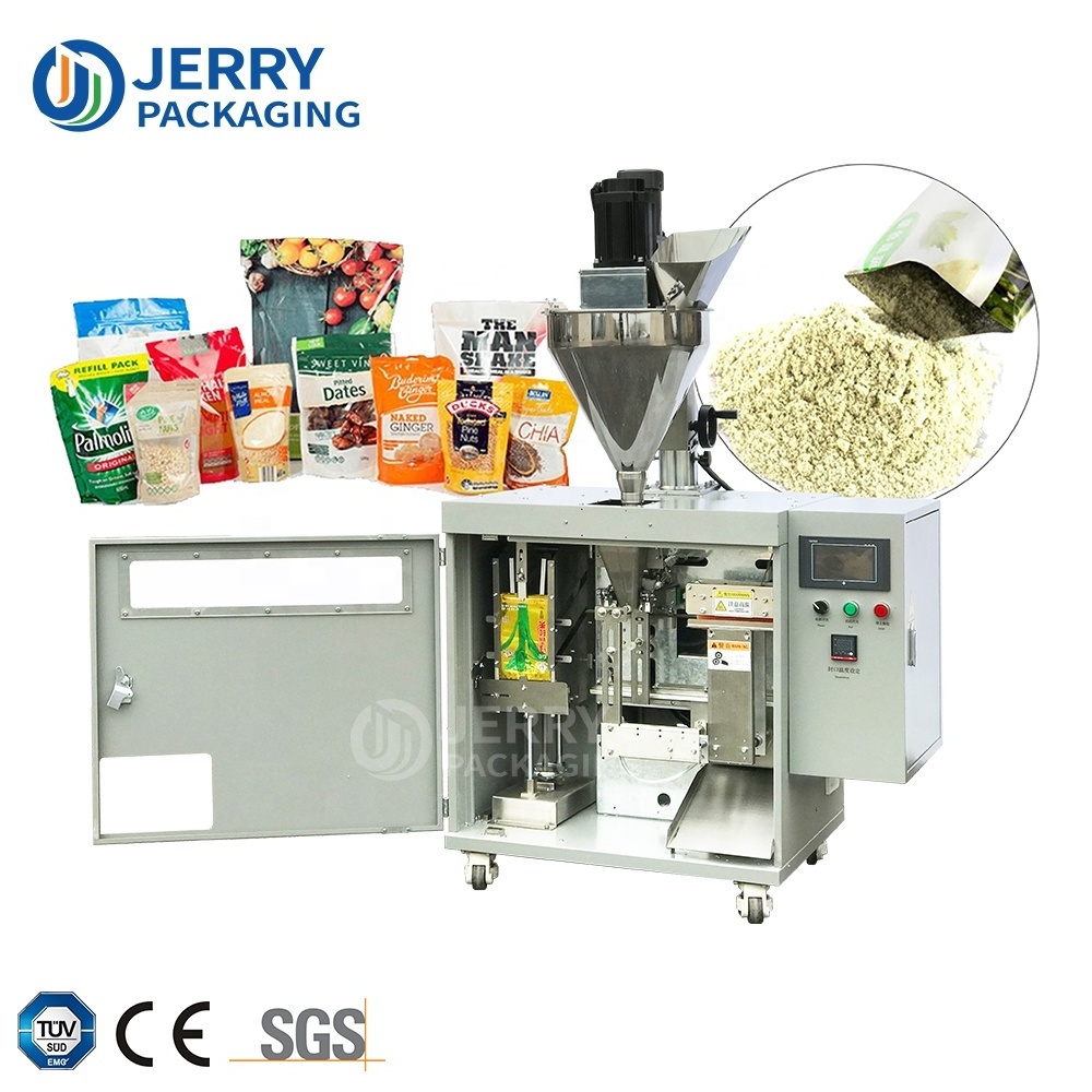 Automatic Mini Horizontal Premade Stand Up Bag Pouch Doypack Coffee Fruit Chili Powder Auger Filling Sealing Packing Machine