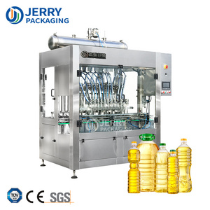 Full Automatic Linear Bottle Liquid Food Palm Vegetable Sunflower Olive Cooking Edible Oil Filling Machinery