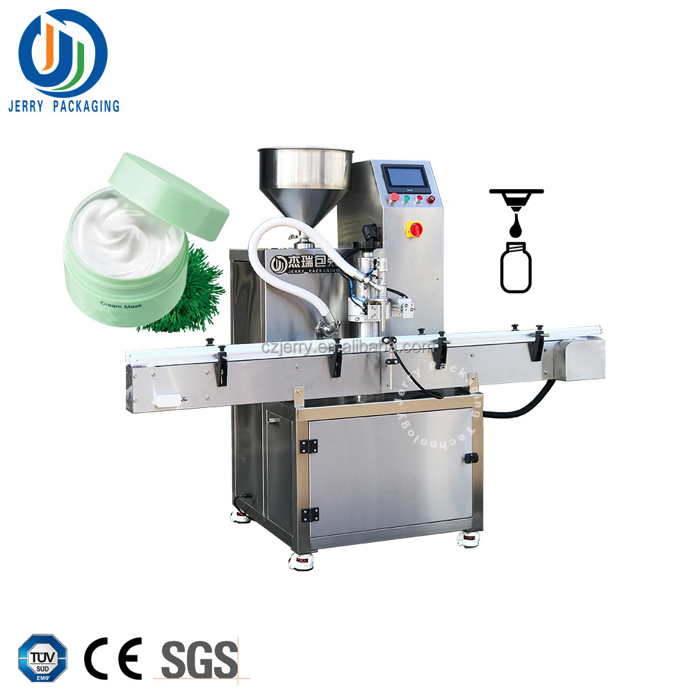 Wide Filling Range Bottle Filling PLC Servo Drive Rotary Lobe Pump Shampoo Lotion Cosmetic Bottle Filling Machine