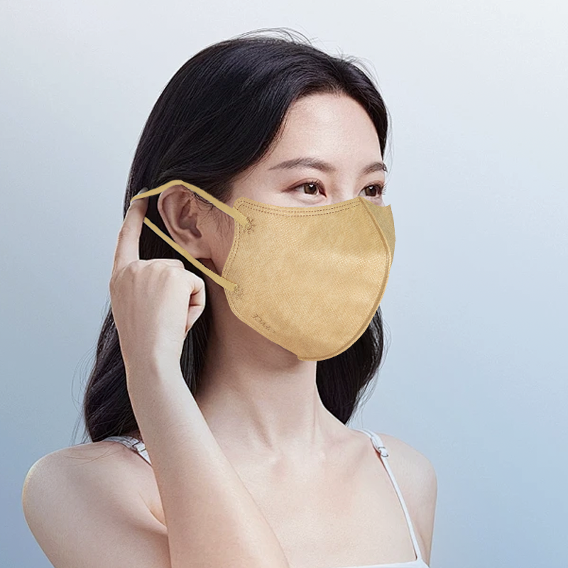 Elastic ear tendons full disposable face mask 3D face mask 3Ply Protective Facemask