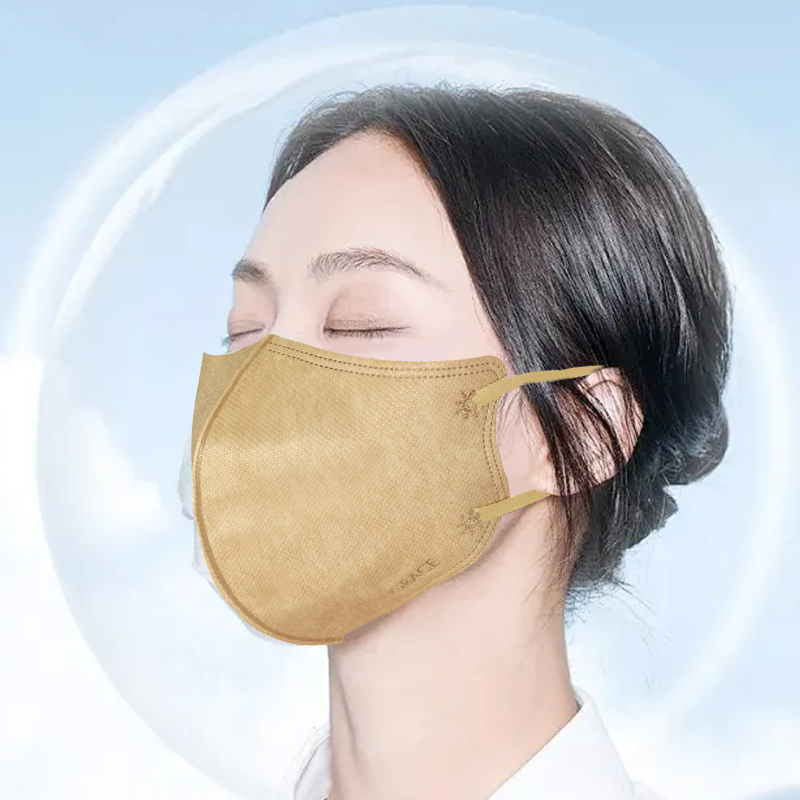 Elastic ear tendons full disposable face mask 3D face mask 3Ply Protective Facemask