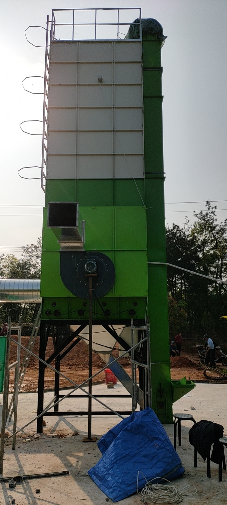 Automatic rice parboiling plant with paddy dryer parboiled rice drying machine