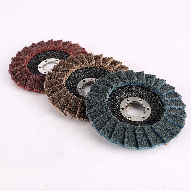 4.5 Inch surface polishing T27 discos de corte Zirconia Abrasive metal scouring pad flap disc