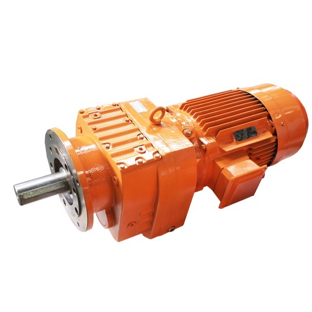 High Precision R Series Inline Helical Gear Electric Motor With Reduction Gear Prices For Sales