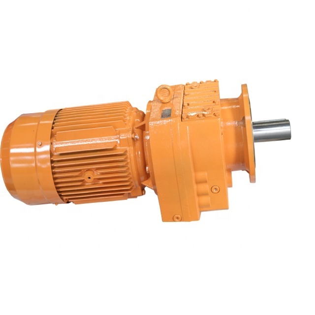 High Precision R Series Inline Helical Gear Electric Motor With Reduction Gear Prices For Sales