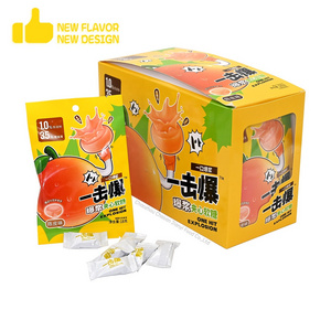 Mixed flavor sweets 360packing Chenpi Dried angerine peel Candy and curing green plum sauce filled burst pulp flow heart candy