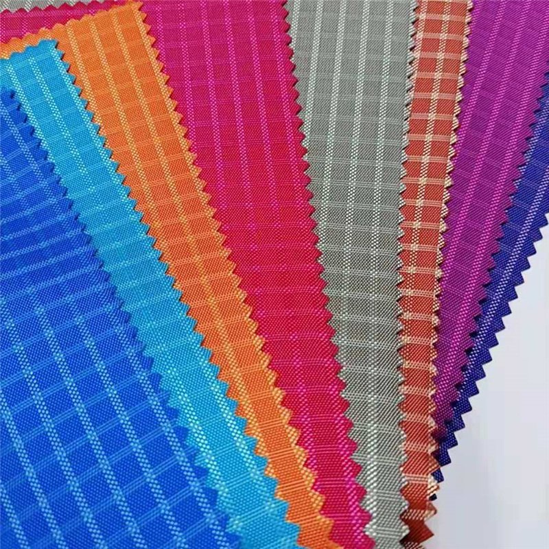 420 D 100% polyester oxford fabric double yarns ripple styles coated PVC