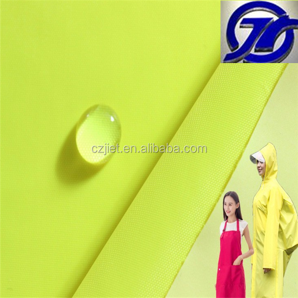 100% Polyester Taffeta 190t Pu Pvc Coated Waterproof Raincoat Fabric