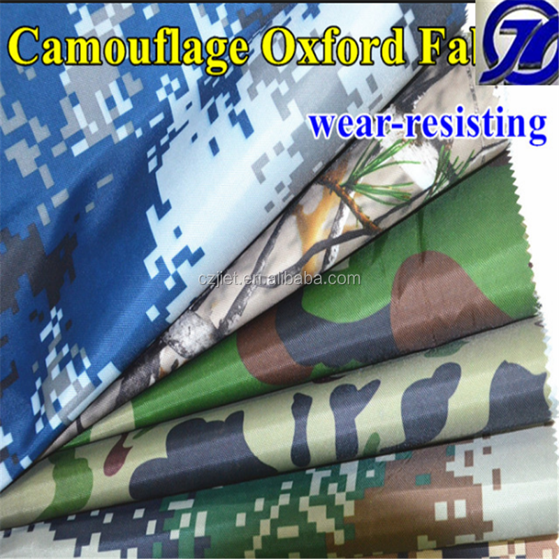 Camouflage Outdoor Water Proof Oxford Fabric Tents Umbrella Car Cover Raincoat Cloth Material