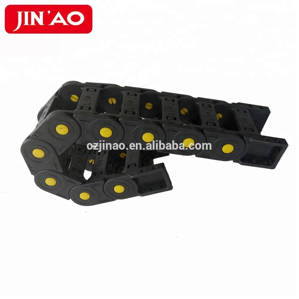 Machine Tool Machinery Plastic Track Reinforced Bridge Nylon Cable Drag Chain